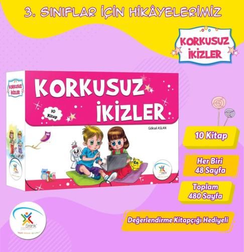 5 Renk 3. Sınıf Korkusuz İkizler (10 Kitap)