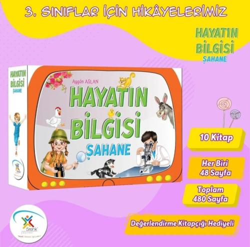 5 Renk 3. Sınıflar İçin Hayatın Bilgisi Şahane Hikaye Seti 10 Kitap