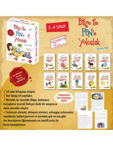 Gizemli Bahçe 3. ve 4. Sınıf Bilge İle Fene Yolculuk 10 Kitap