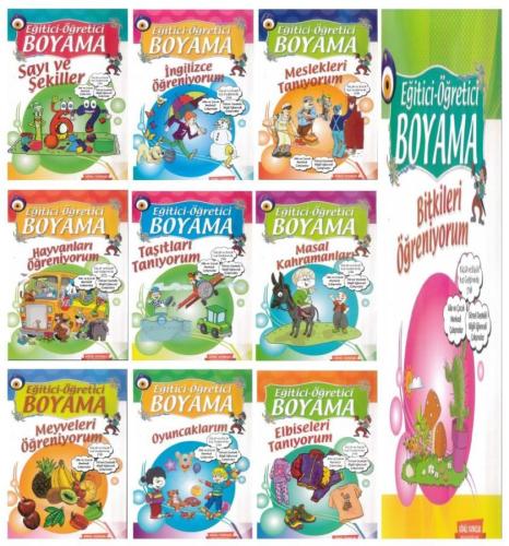 Gönül Eğitici Öğretici Boyama Seti 10 Kitap