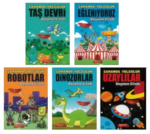 Gönül Zamanda Yolculuk Boyama Seti 5 Kitap