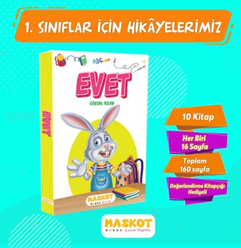 Maskot 1. Sınıf Evet Hikaye Seti 10 Kitap