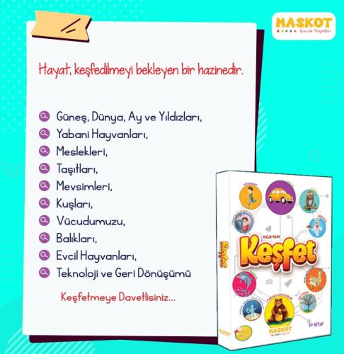 Maskot 1. Sınıf Keşfet Hikaye Seti 10 Kitap