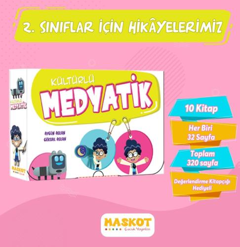 Maskot 2. Sınıf Medyatik Hikaye Seti 10 Kitap