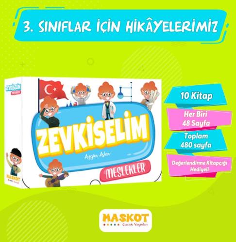 Maskot 3. Sınıf Zevkiselim Hikaye Seti 10 Kitap