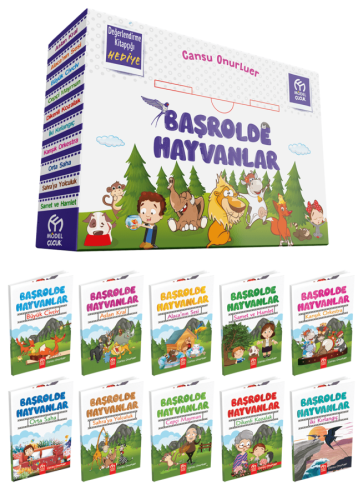 Model 2. Sınıf Başrolde Hayvanlar Hikaye Serisi 10 Kitap