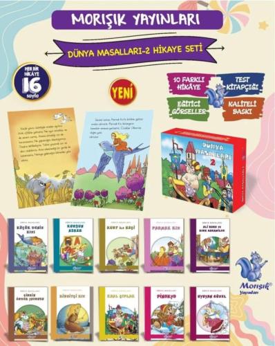 Morışık 1. Sınıf Dünya Masalları 10 Kitap (Set 2)