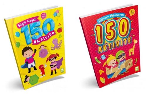 Öğreten Eğlendiren Bilgili Neşeli 150 Aktivite Seti 2 Kitap