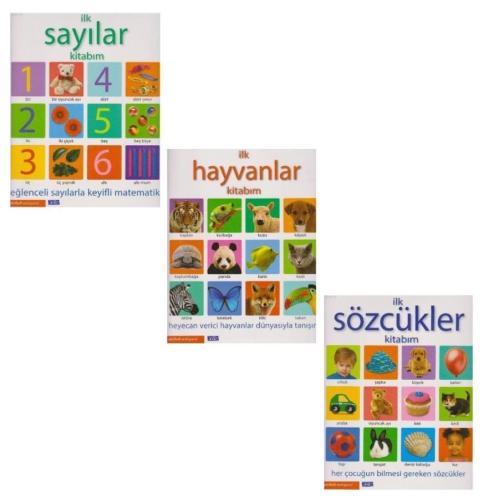 Parıltı İlk Sayılar, Sözcükler ve Hayvanlar Kitabım 3 Kitap Set