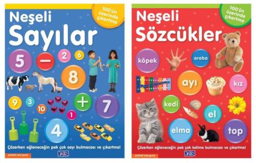 Parıltı Okul Öncesi Çıkartmalı Neşeli Sözcükler + Neşeli Sayılar 2 Kit