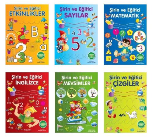 Parıltı Okul Öncesi Şirin ve Eğitici Etkinlikler 6 Kitap (Sayılar + Ma